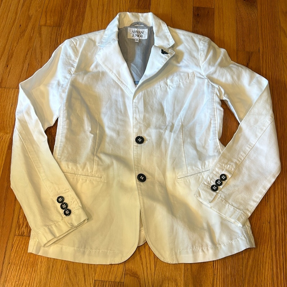 Armani Junior Boy’s White Jacket Size 11